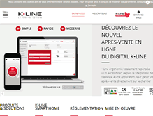 Tablet Screenshot of pro.k-line.fr